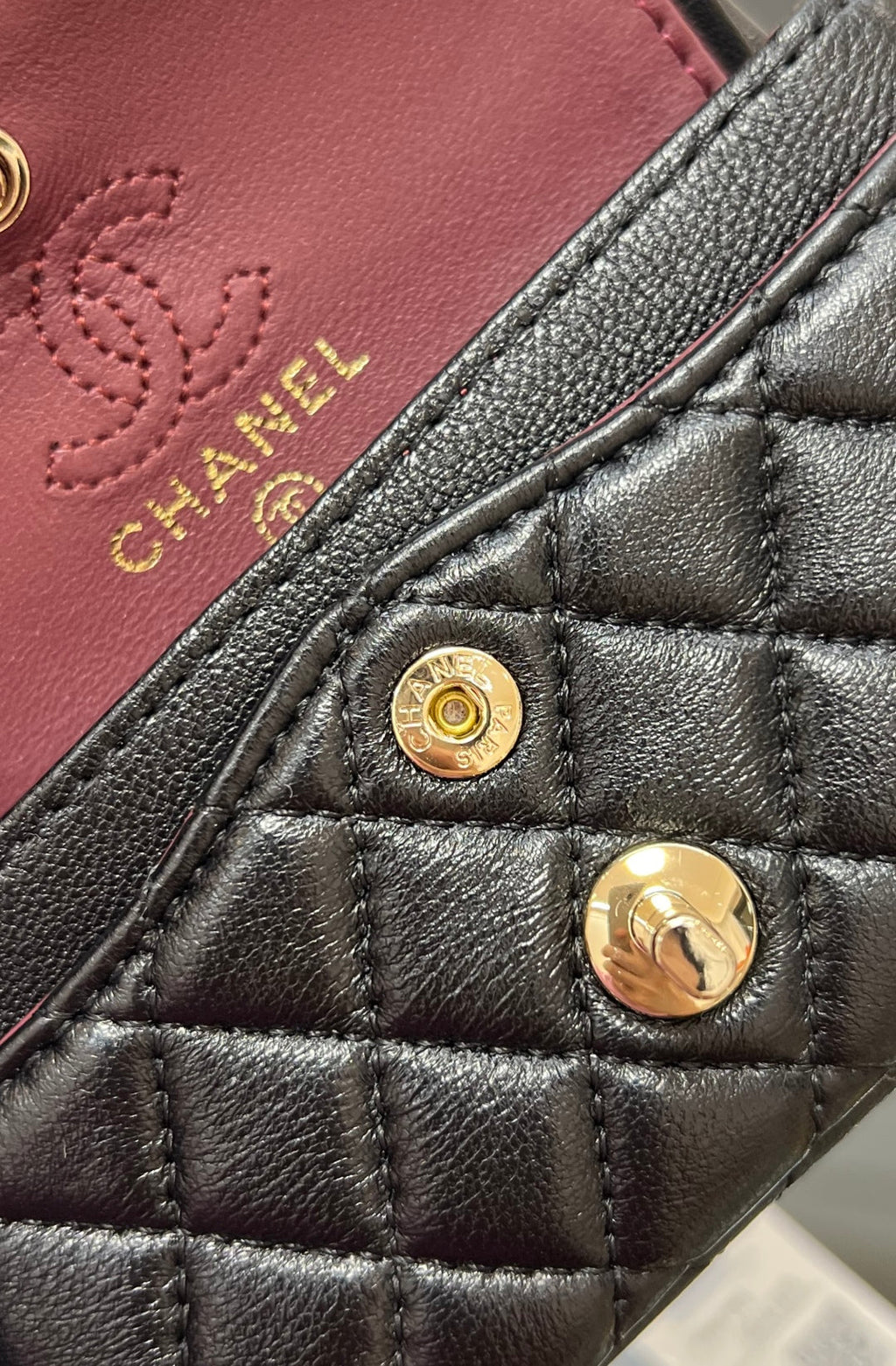 CC 25A Super Mini Bag 12.5cm Black Lambskin