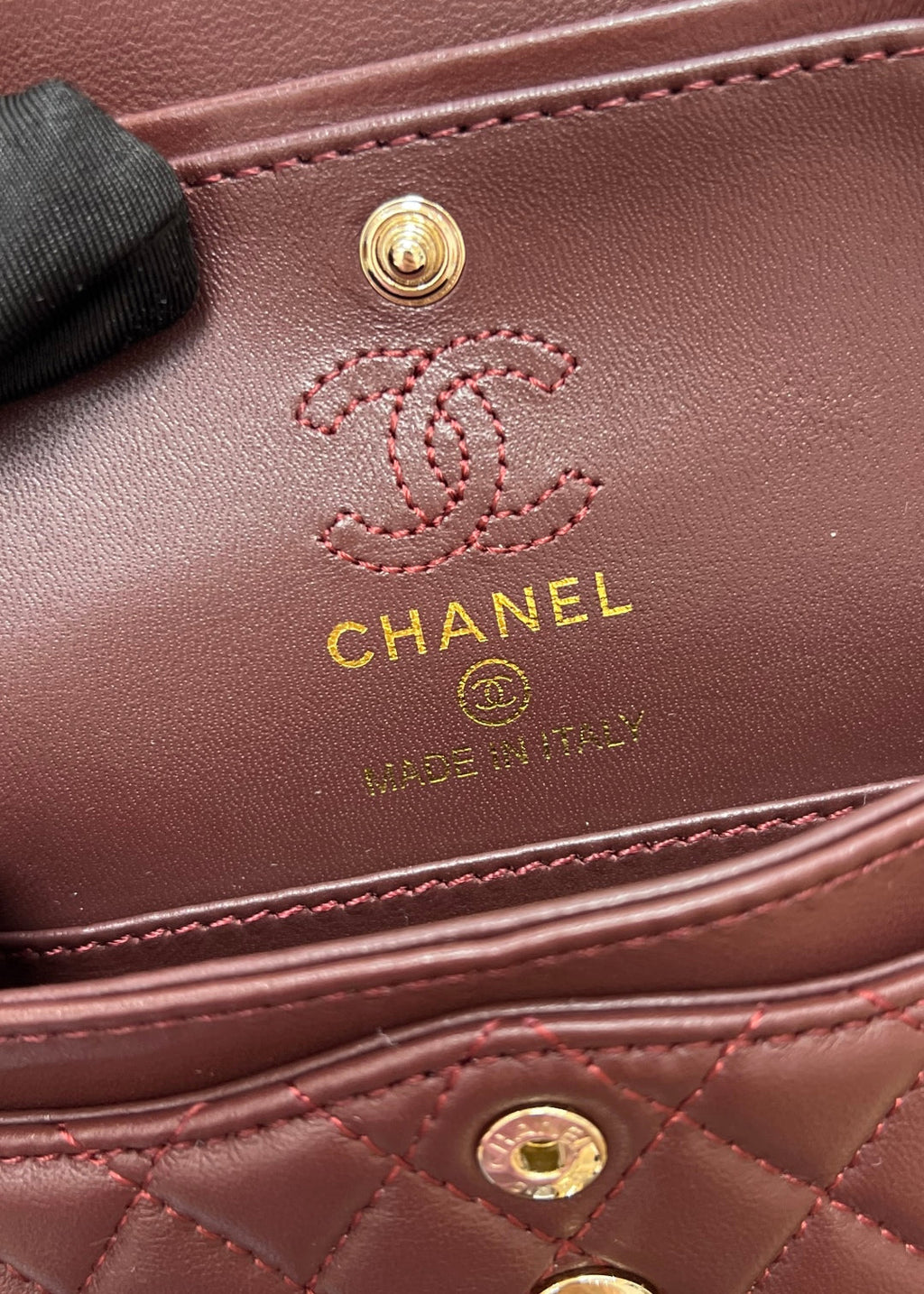 CC 25A Super Mini Bag 12.5cm Red Lambskin