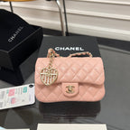CC 25A Super Mini Bag 12.5cm Light Pink Lambski