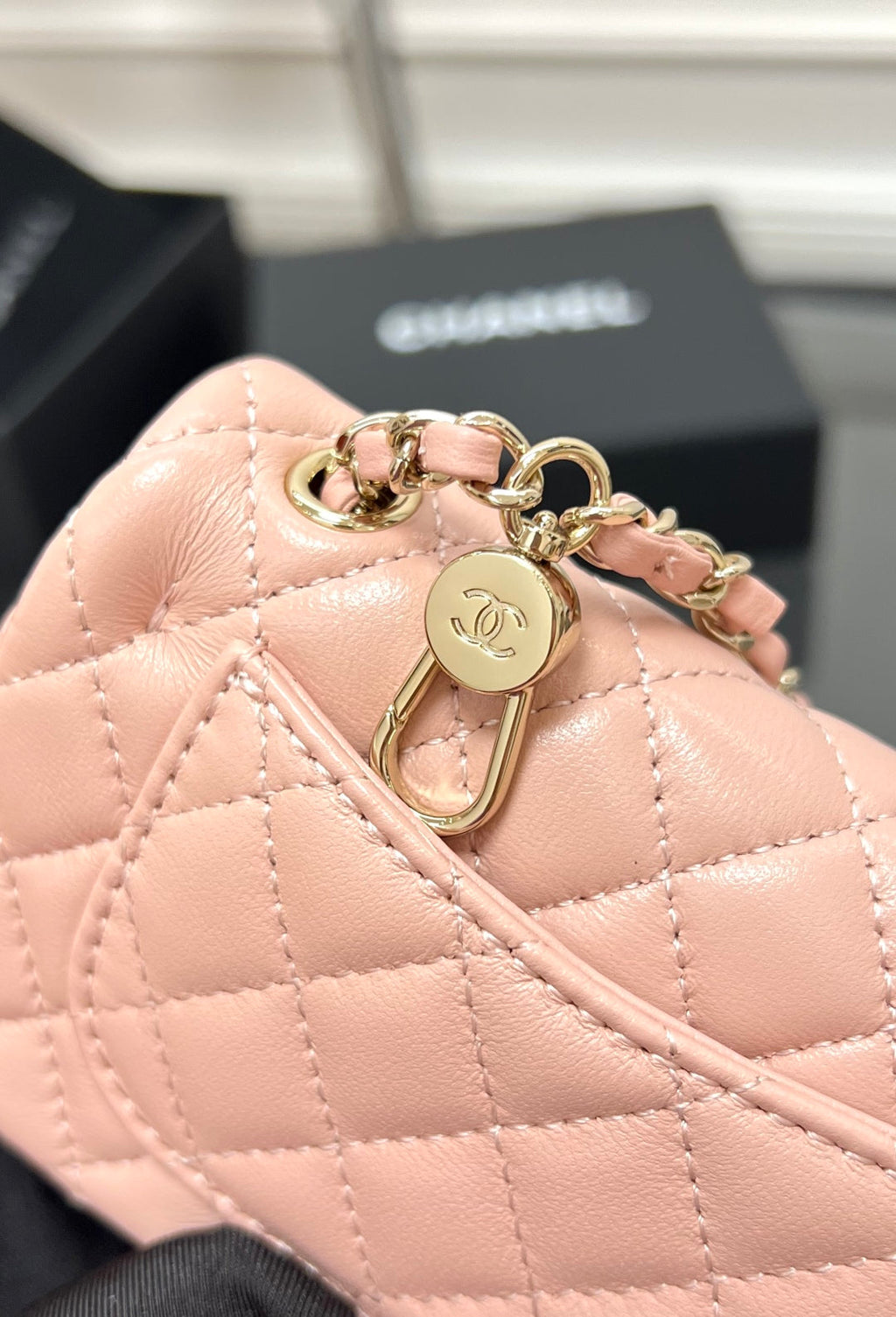 CC 25A Super Mini Bag 12.5cm Light Pink Lambski