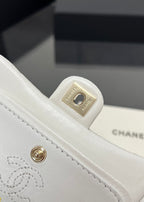 CC 25A Super Mini Bag 12.5cm White Lambskin