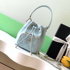 CC 22B Mini Chain 12.5cm Buckle Bag Cloud Blue Calfskin