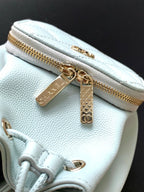 CC 22B Mini Chain 12.5cm Buckle Bag Cloud Blue Calfskin