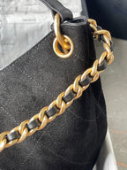 CC 25A Tote Bag 33cm Black Suede