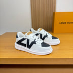 LV high-quality casual white black sneakers 194601