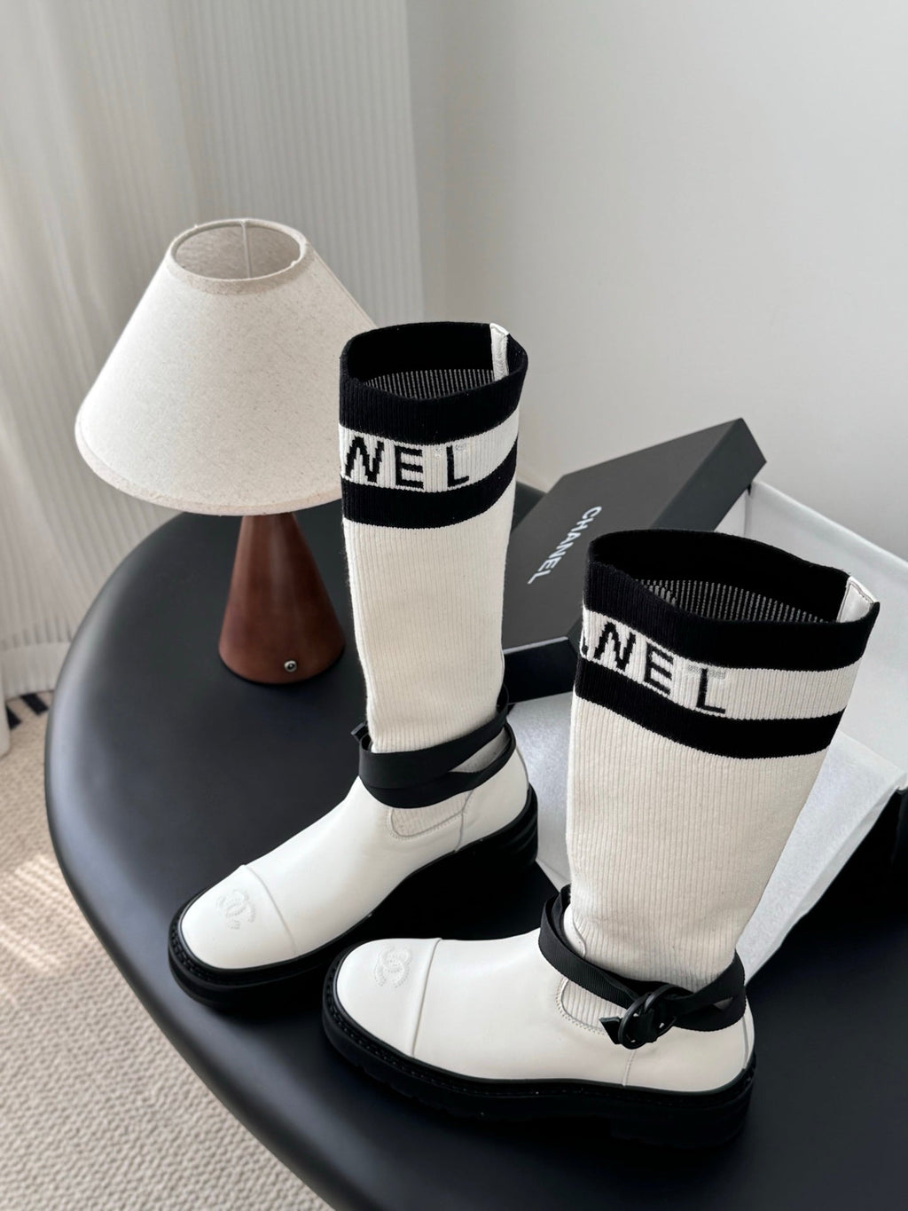 CC 25K High Sock Boots White Flyknit 507998