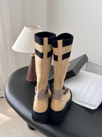 CC 25K High Sock Boots Beige Flyknit 507997