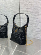 CD Shoulder Bag 19cm black lambskin GHW