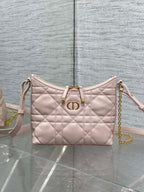 CD Shoulder Bag 19cm pink lambskin GHW
