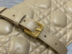CD Pearl Chain Bag Beige 21cm Lambskin