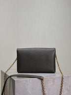 Cassandre Mini Bag 19cm Chocolate Lambskin GHW