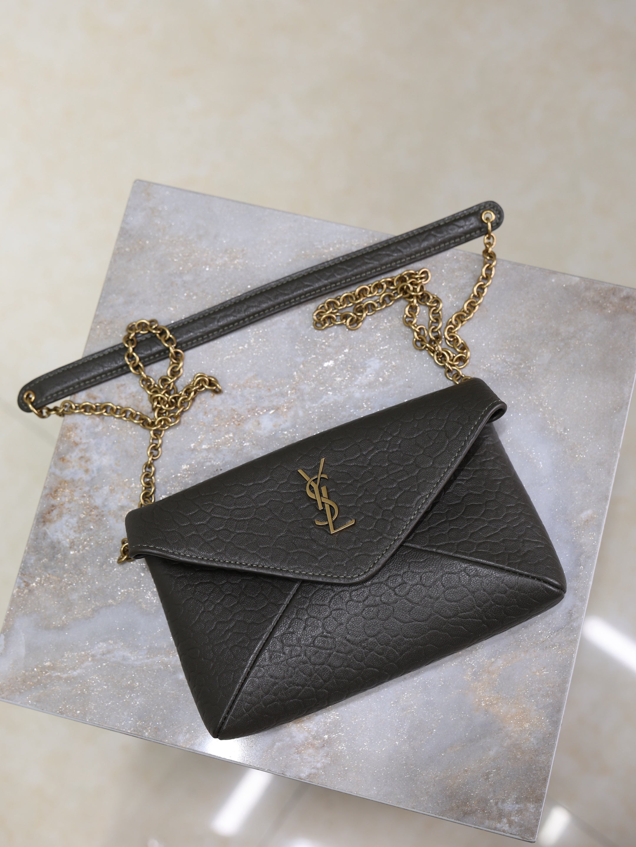 Cassandre Mini Bag 19cm Chocolate Lambskin GHW