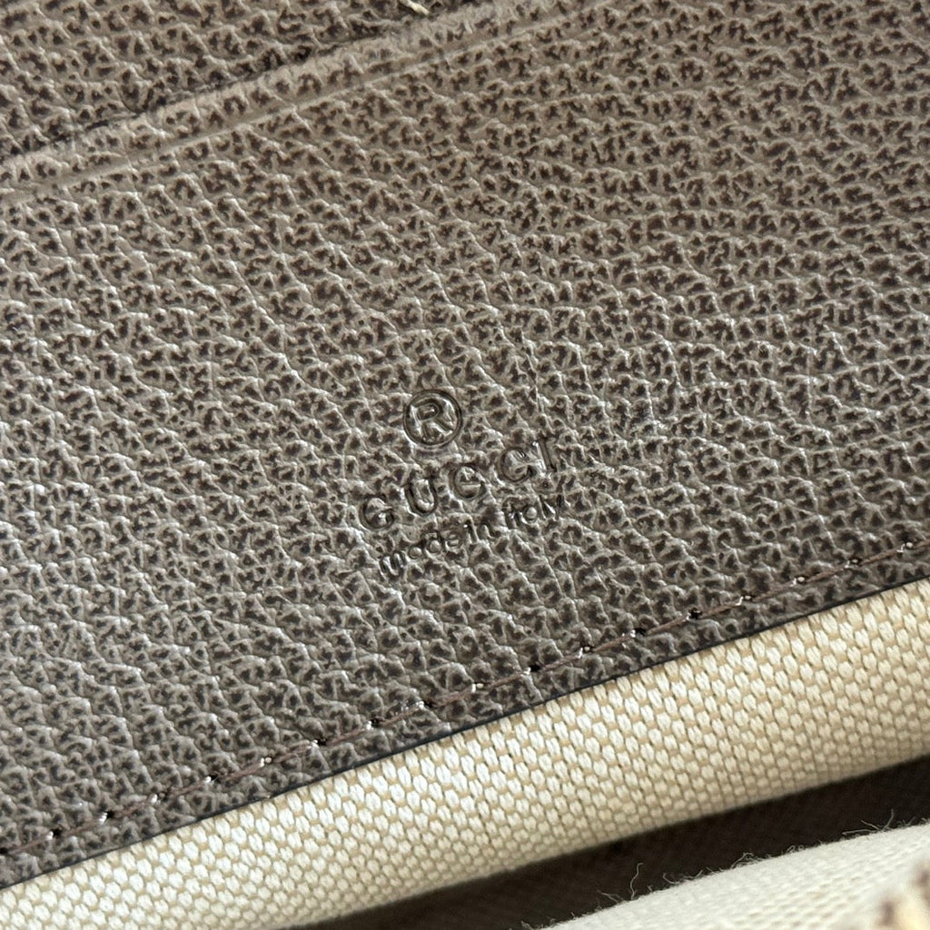 GG Ophidia GG Mini Handbag 20cm Grey and Brown Supreme Canvas