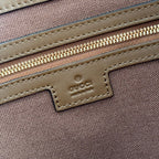 GG 25FW Beatrix Horsebit Handbag 40cm Brown Suede GHW
