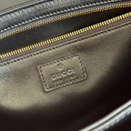 GG 25FW Siena Small Shoulder Bag 23cm Black Calfskin GHW