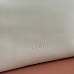 GG 25FW Beatrix Handbag 35cm White Calfskin GHW