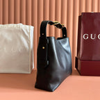 GG 25FW Beatrix Handbag 35cm Black Calfskin GHW