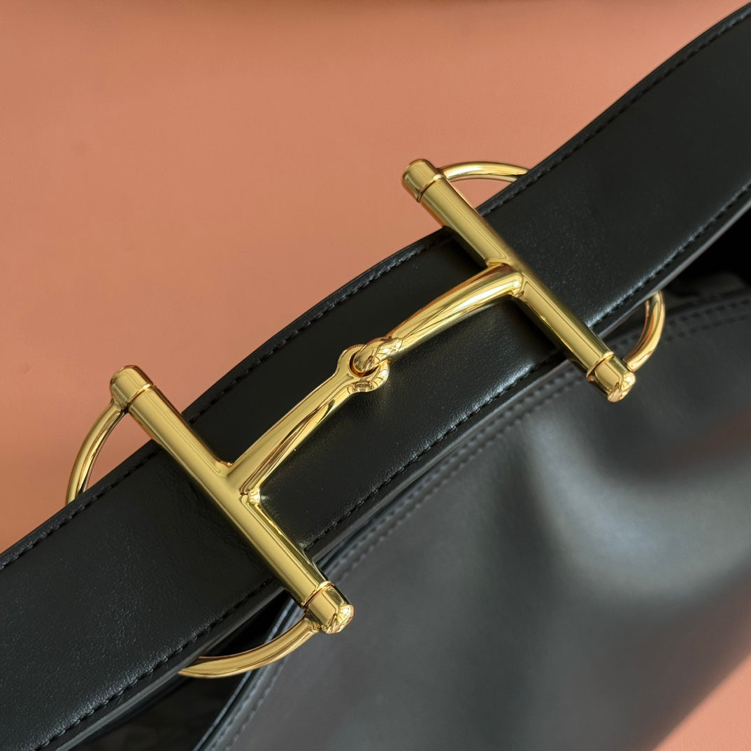 GG 25FW Beatrix Handbag 35cm Black Calfskin GHW