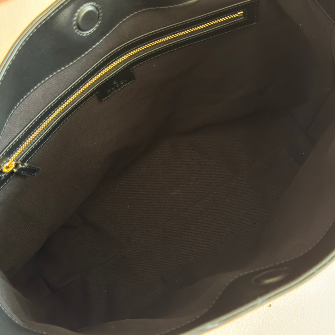 GG 25FW Beatrix Handbag 35cm Black Calfskin GHW