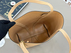 Chloe Spin Tote Bag Medium 27cm Beige Calfskin 272302