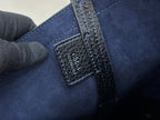 Chloe Spin Tote Bag Medium 27cm Blue Denim Calfskin 272224