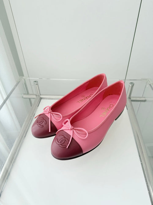 ballet flats pink mix burgundy  lambskin 566821