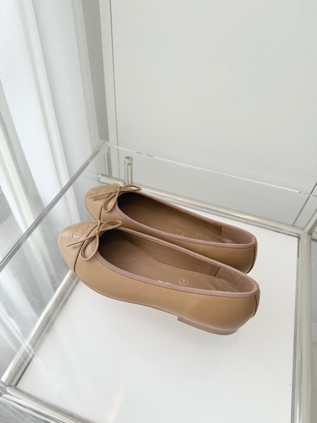 ballet flats brown lambskin 566818