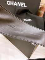 CC Gold Chain Buckle 40mm Black Lambskin 196575
