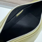 Loewe Puzzle Fold 22cm Handbag in Olive Green Glossy Calfskin 274165
