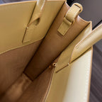 LOE Standard A5 Tote bag in Glossy Yellow Calfskin 274265