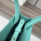LOE Standard A5 Tote bag in Glossy Turquoise Calfskin 274269
