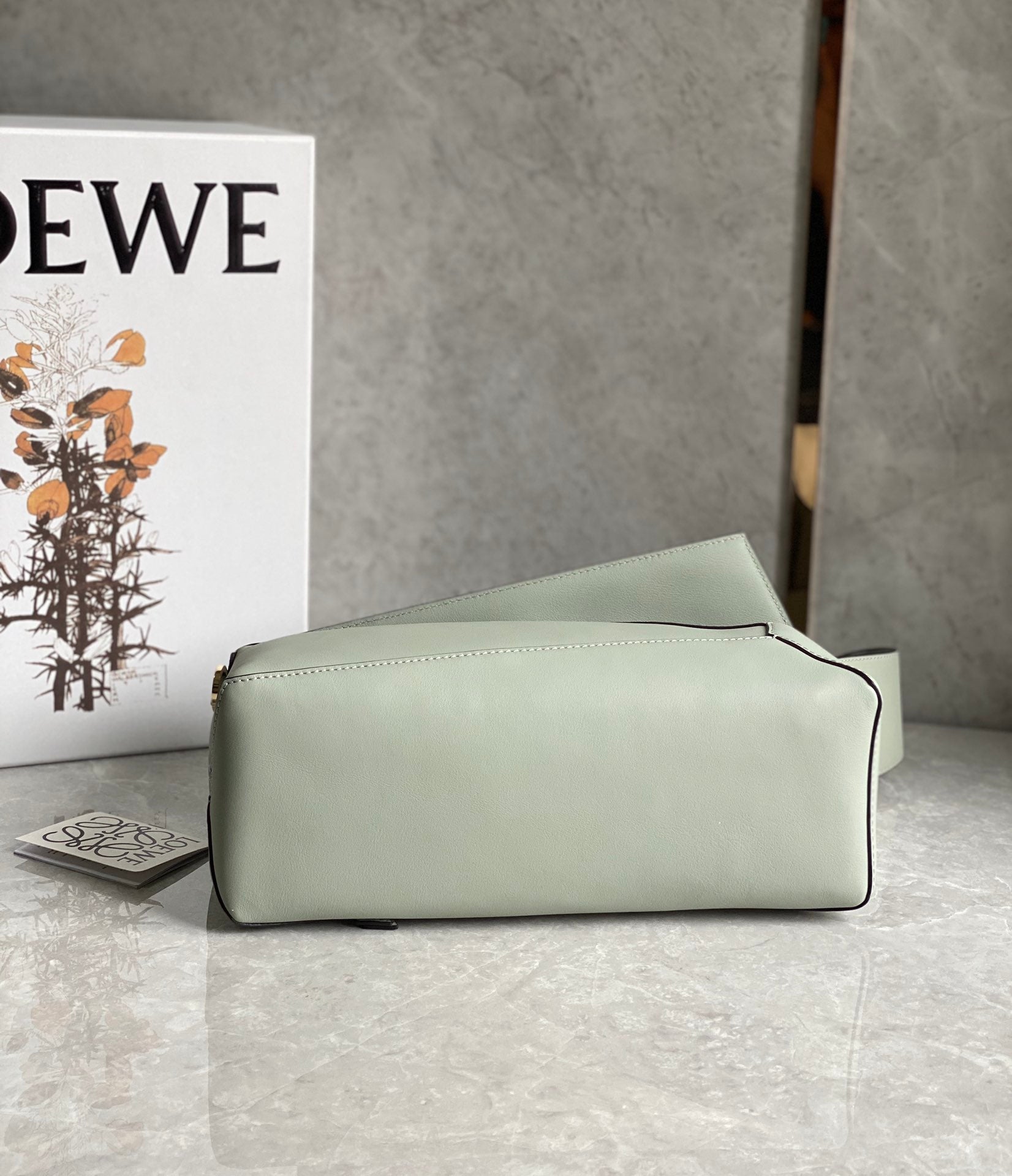 LOE Puzzle Hobo 29cm in Classic Mint Green Calfskin 274278