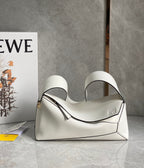 LOE Puzzle Hobo 29cm in Classic White Calfskin 274282