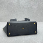 Bel Air Carry All Bag 30 in Black Nappa Lambskin Silver Hardware