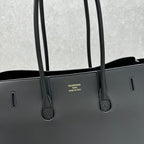 Bel Air Carry All Bag 30 in Black Nappa Lambskin Silver Hardware