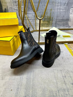 Fendi New Chelsea Boots Black Calfskin 575415