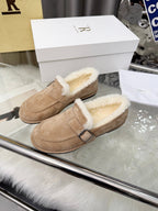 The Row 2025 Loafers Tan Wool 576843