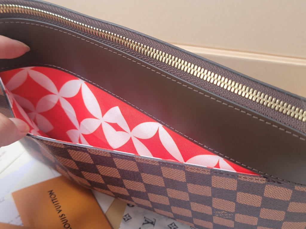 LV Doll Collaboration Handbag Brown PVC Fabric with Leather 274750