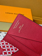LV Collaboration Pocket Wallet Card Holder Brown PVC Fabric with Leather 274754
