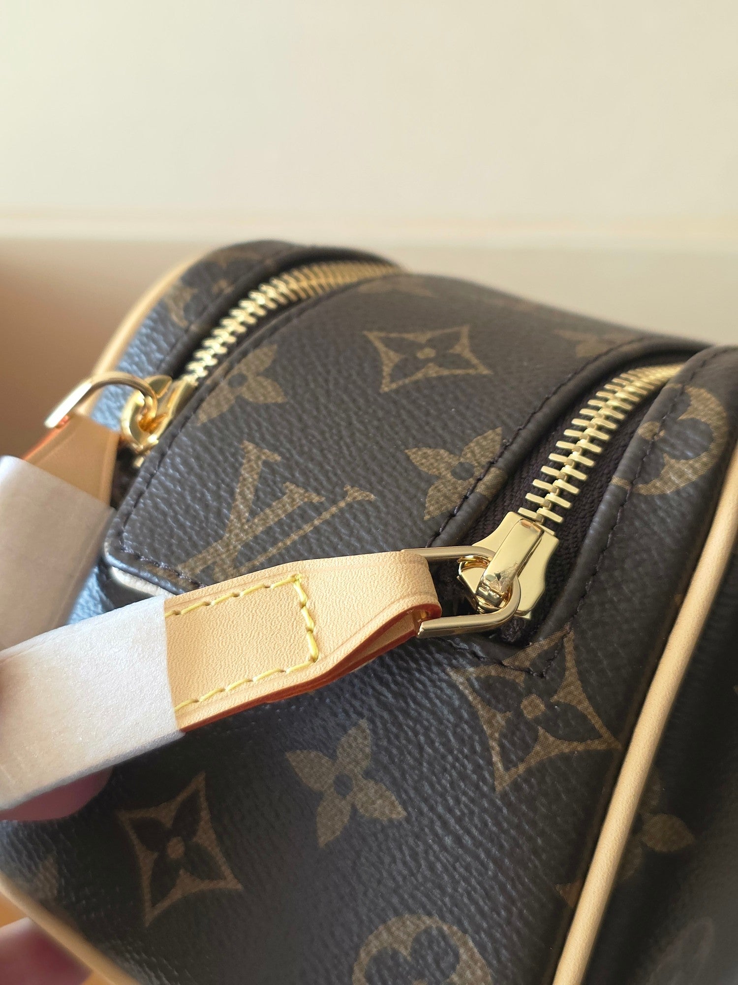 LV Dopp Kit Toilet Pouch Brown Monogram Canvas 274853