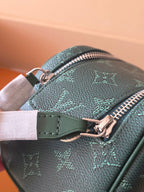 LV Dopp Kit Toilet Pouch Dark Green Monogram Canvas 274856