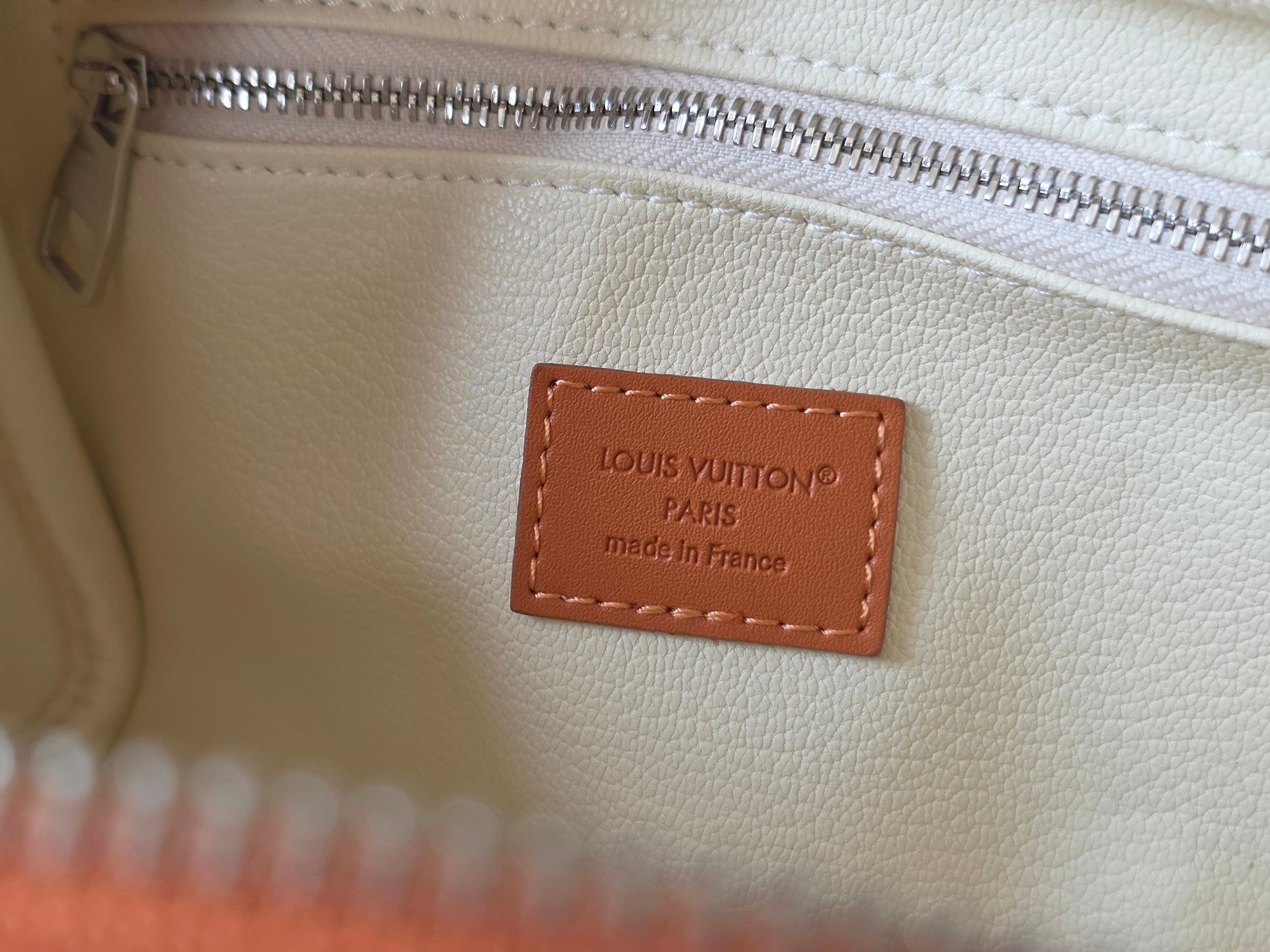 LV Dopp Kit Toilet Pouch Orange Monogram Canvas 274857