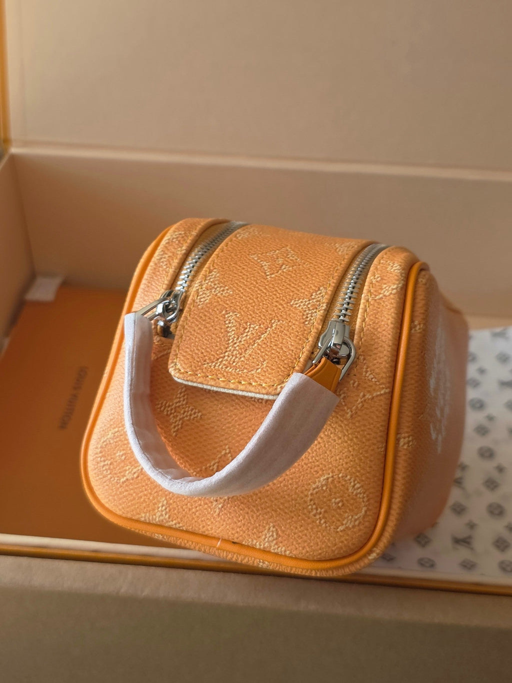 LV Dopp Kit Toilet Pouch Yellow Monogram Canvas 274859
