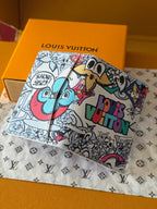 LV Brazza 7.5 White Colorfull Monogram 274896
