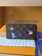 LV Christmas Collection Zippy Zipper Wallet Brown Monogram Canvas 274908