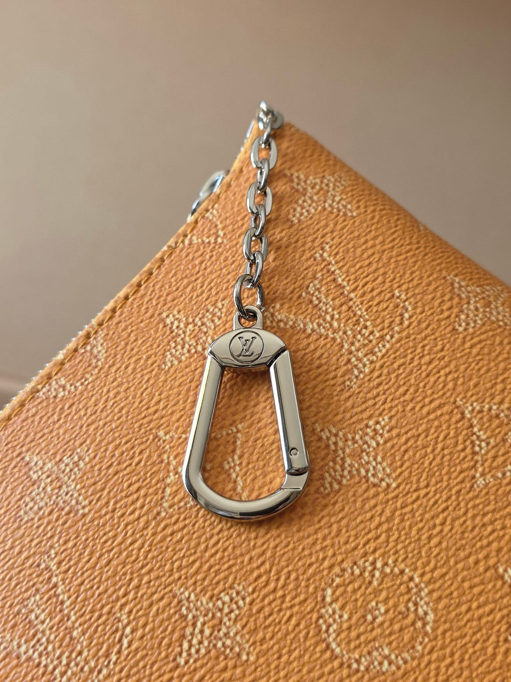 LV Pochette Accessoires Yellow  PVC Fabric with Leather 275164