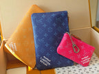 LV Pochette Accessoires Yellow  PVC Fabric with Leather 275164