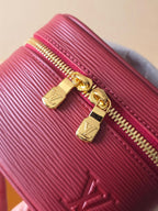 LV Nice Nano Cosmetic 10.2 Bag Burgundy Epi Leather 275219
