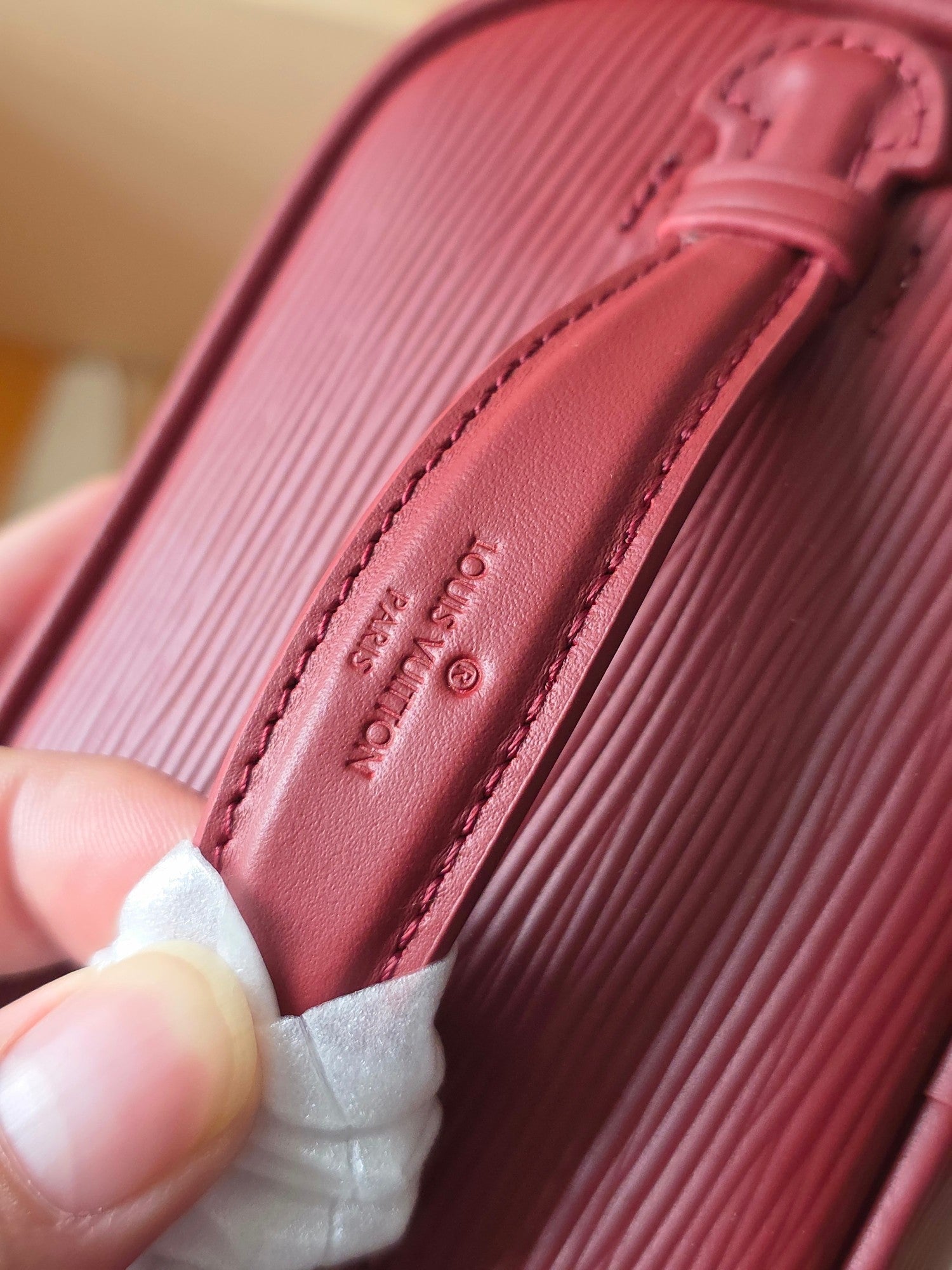 LV Nice Nano Cosmetic 10.2 Bag Burgundy Epi Leather 275219