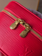 LV Nice Nano Cosmetic 10.2 Bag Rose Red Epi Leather 275221
